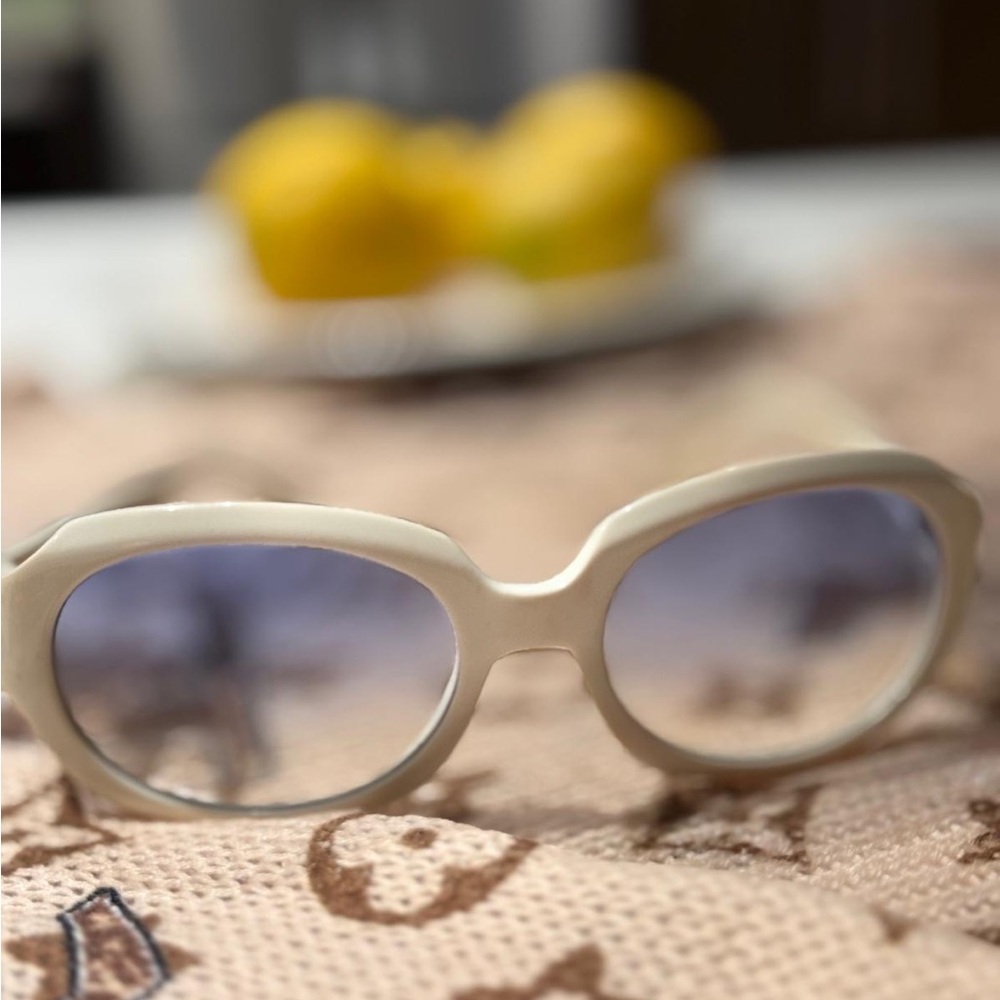 Valentino Cream Sunglasses